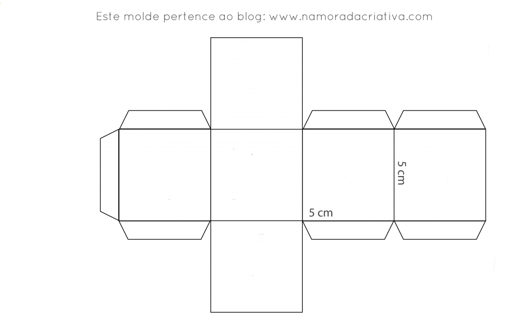 Caixa Cubo Png - Molde De Cubo 5 Cm Clipart (1000x639), Png Download