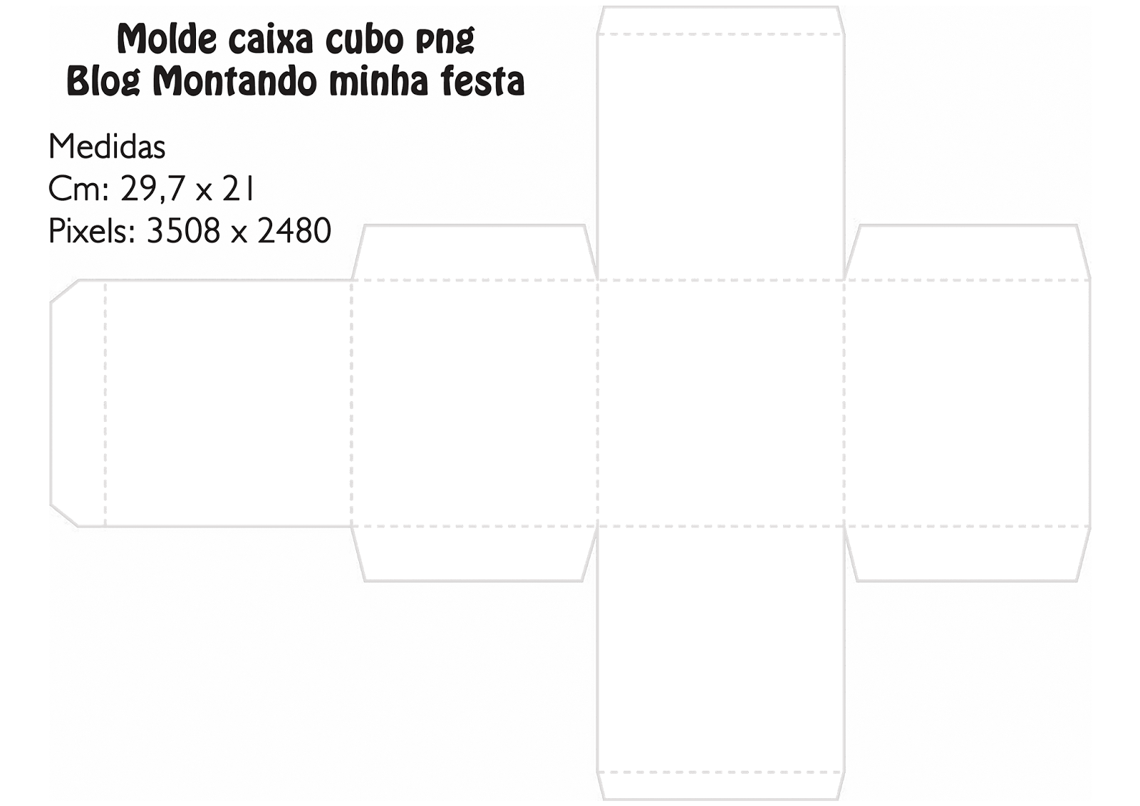 Caixa Cubo Png - Molde Caixa Cubo 3d Clipart (1600x1131), Png Download