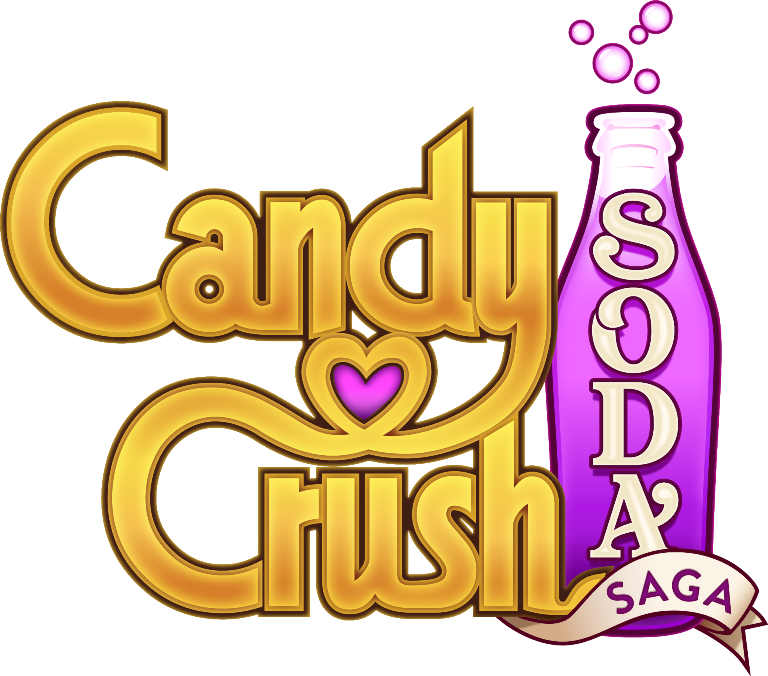 Candy Crush Soda Saga Resources Generator - Candy Crush Soda Saga Logo Clipart (768x676), Png Download