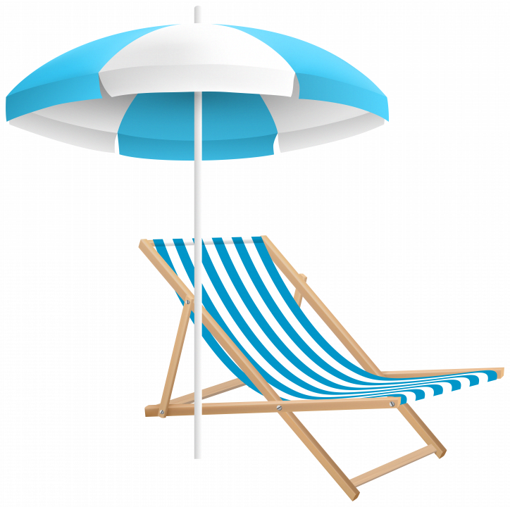 Beach Chair With Umbrella Attached Target - Beach Chair With Umbrella Png Clipart (724x720), Png Download