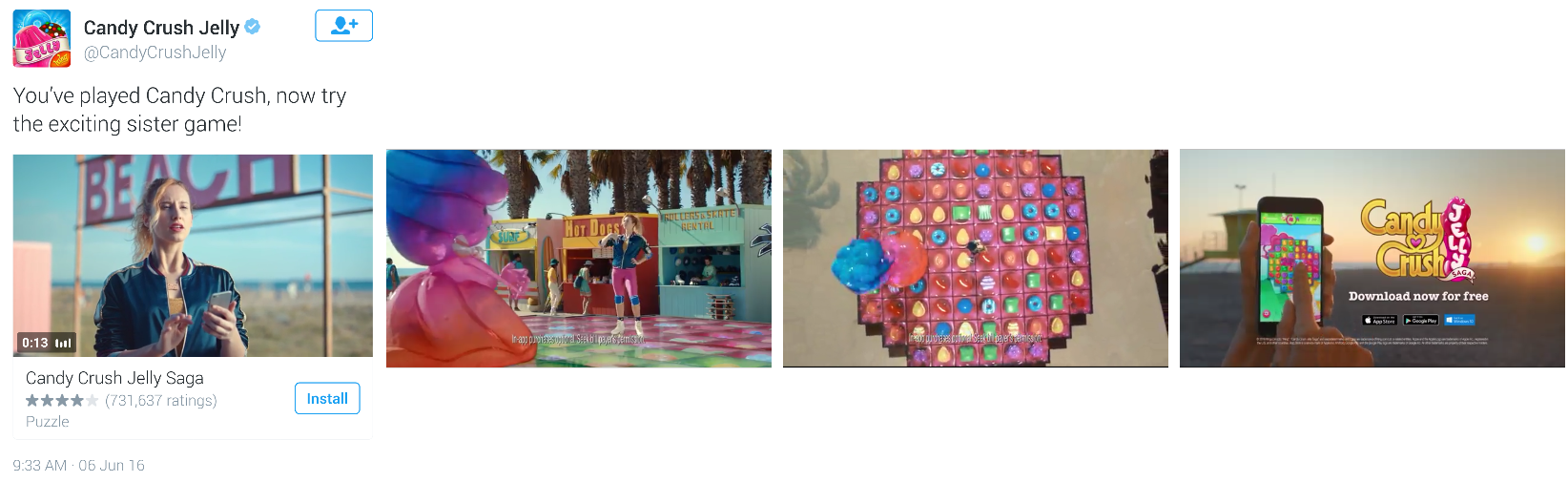 Candy Crush Jelly Twitter Video Ad - Bead Clipart (1644x505), Png Download