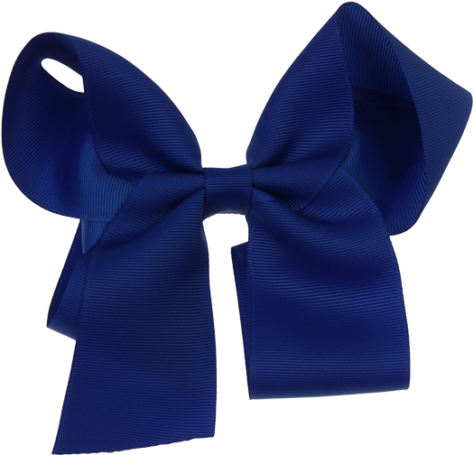 Rwc41707 18cm Ribbon Bow Royal Blue - Navy Ribbon Bow Png Clipart (599x599), Png Download