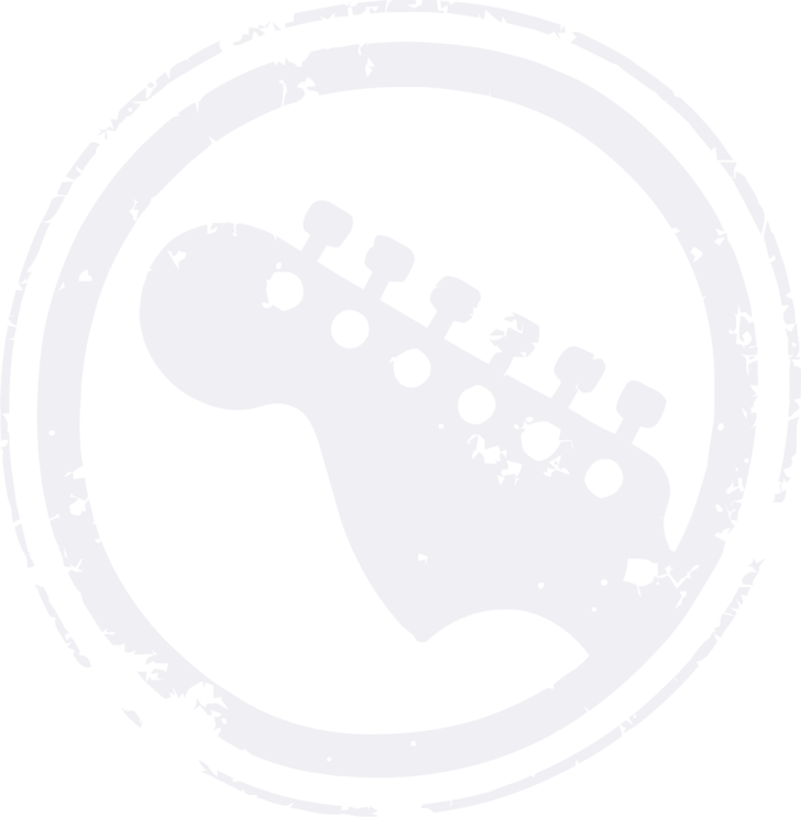 Rock Band Guitar Icon For Use On A T-shirt - Circle Clipart (728x743), Png Download