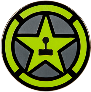 The Achievement Hunter Star Logo In Enamel Pin Form - Achievement Hunter Logo Small Clipart (600x600), Png Download