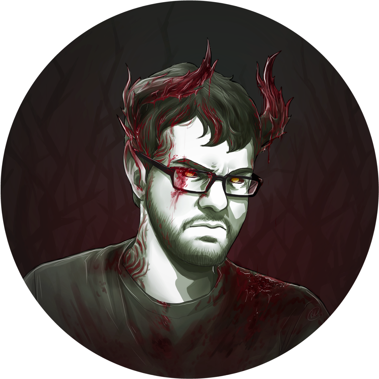 Rooster Teeth Demons (by Bethkerner On Tumblr) - Illustration Clipart (1280x1277), Png Download