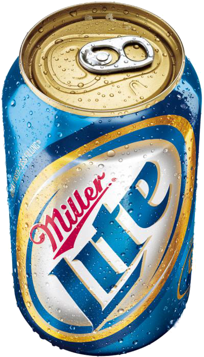 Miller-lite - Miller Lite Can Top Clipart (585x900), Png Download