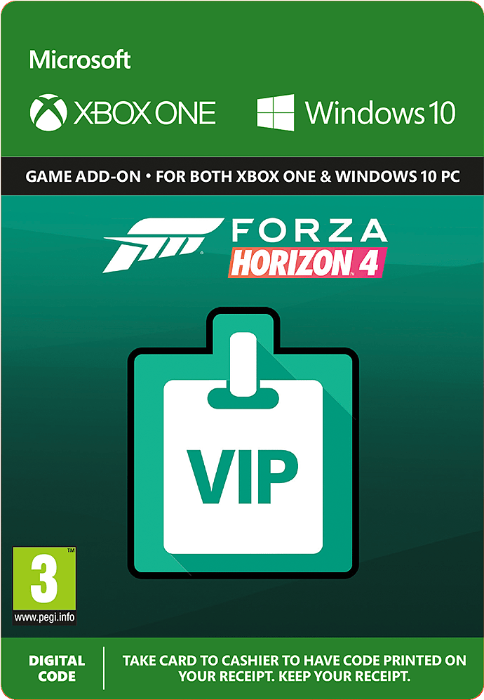Forza Horizon 4 Vip Pass Clipart (1000x1000), Png Download