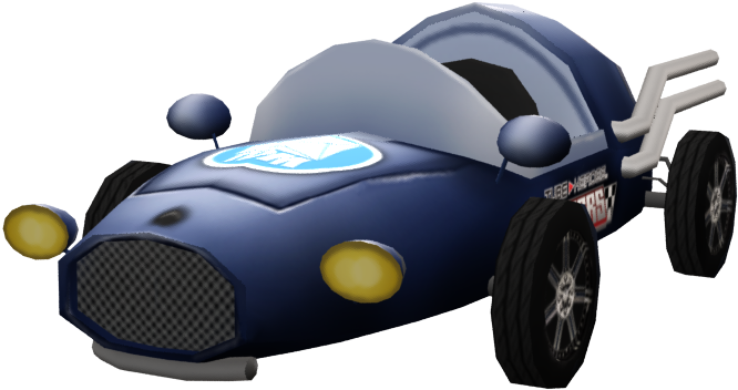 The Blue Rocket Racer - Model Car Clipart (1002x752), Png Download