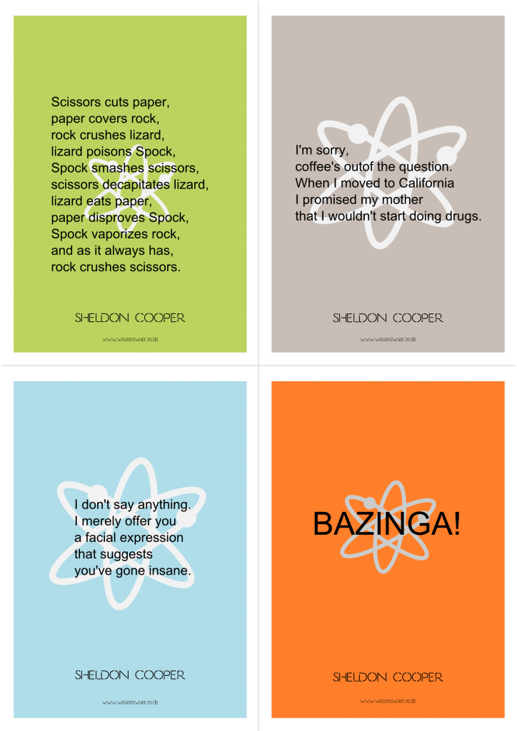 Dfq Meets Sheldon Cooper - Big Bang Theory Sprüche Clipart (724x1024), Png Download