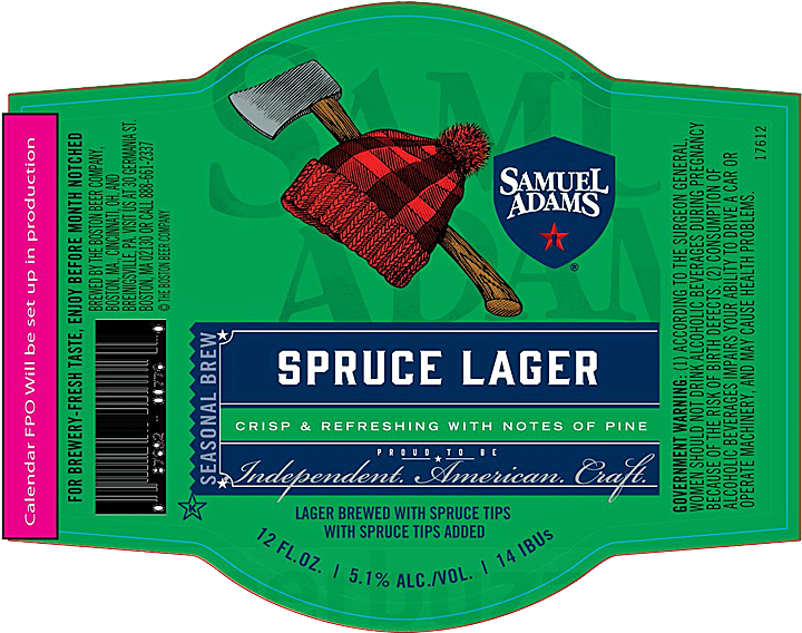 Sam Adams Spruce Lager Clipart (750x586), Png Download