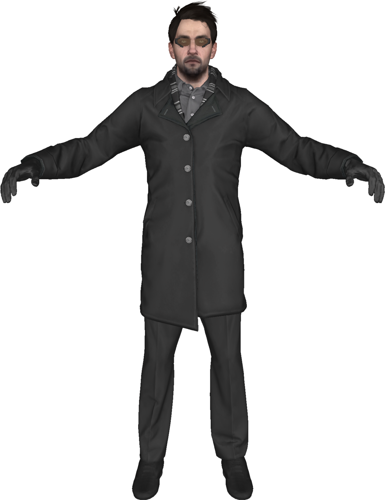 Tw-deusex Adam Jensen By Emir2015 - Standing Clipart (1280x1667), Png Download