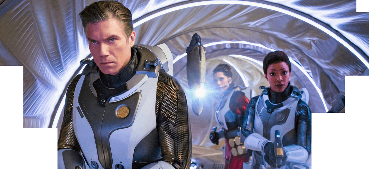 Star Trek - Discovery - Star Trek Discovery Crew Clipart (1200x550), Png Download