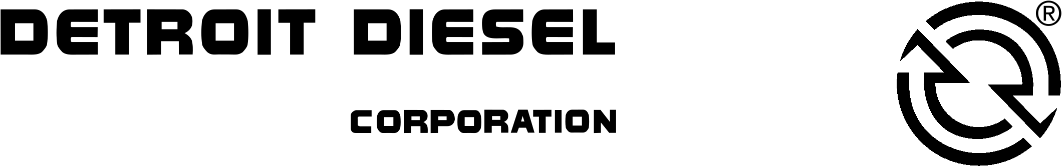 Detroit Diesel Corporation Logo Black And White - Detroit Diesel Clipart (2400x2400), Png Download