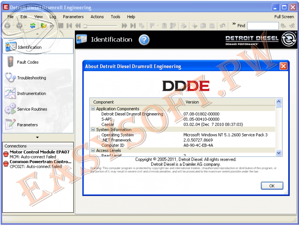 Detroit Diesel Drumroll Engineering Ddde V7 - Detroit Diesel Diagnostic Link Clipart (1000x1000), Png Download