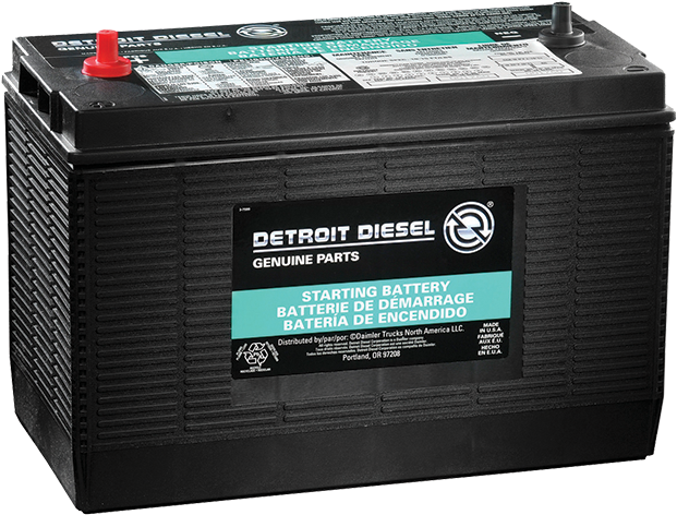 Detroit Diesel - Multipurpose Battery Clipart (820x500), Png Download