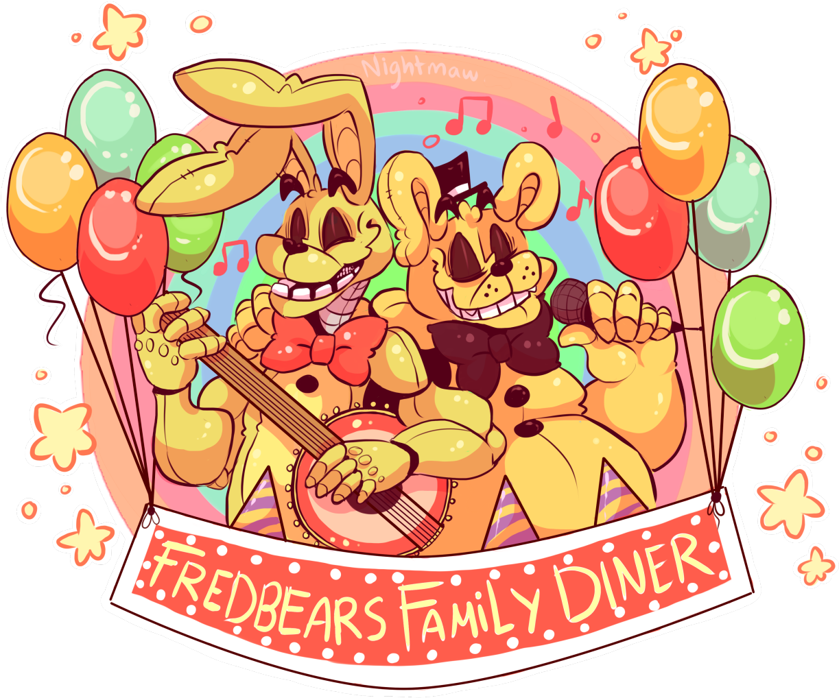 Fredbear's Family Diner Clipart (1280x1167), Png Download