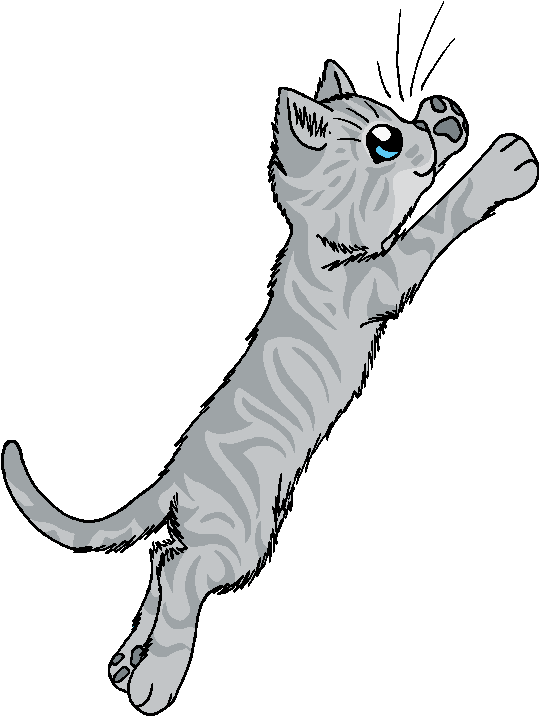 Gray Sky Before Dawn - Warrior Cats Grey Cats Clipart (539x716), Png Download