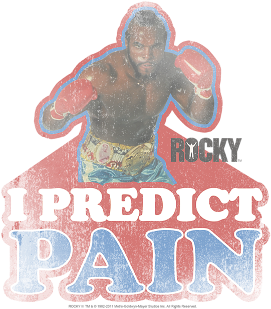 Click And Drag To Re-position The Image, If Desired - Youth: Rocky - I Predict Pain Clipart (600x666), Png Download