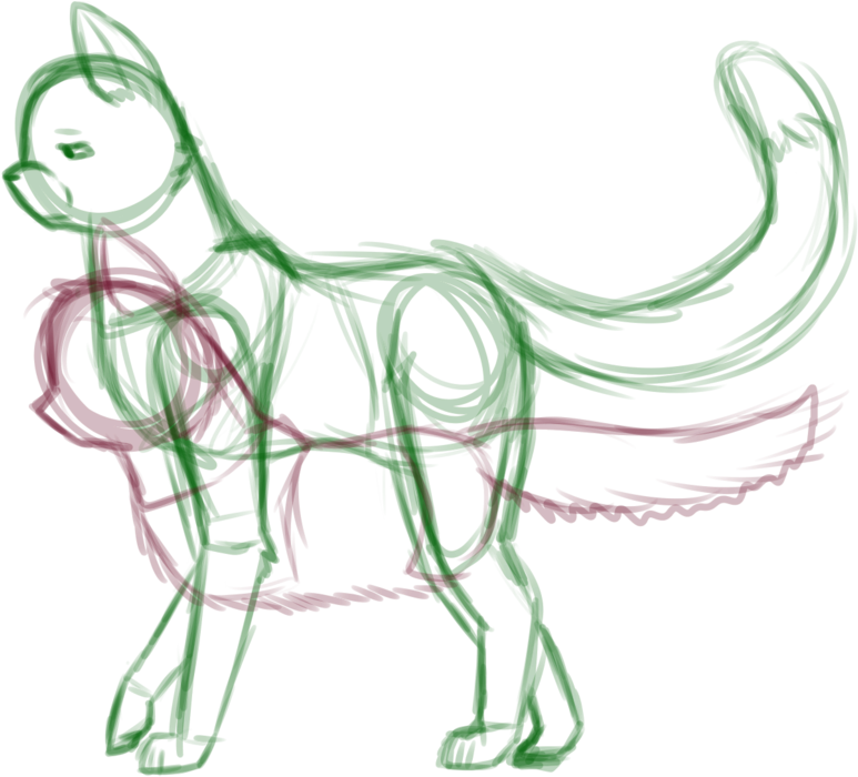 Warrior Cats Of The Skeles - Sketch Clipart (1280x896), Png Download