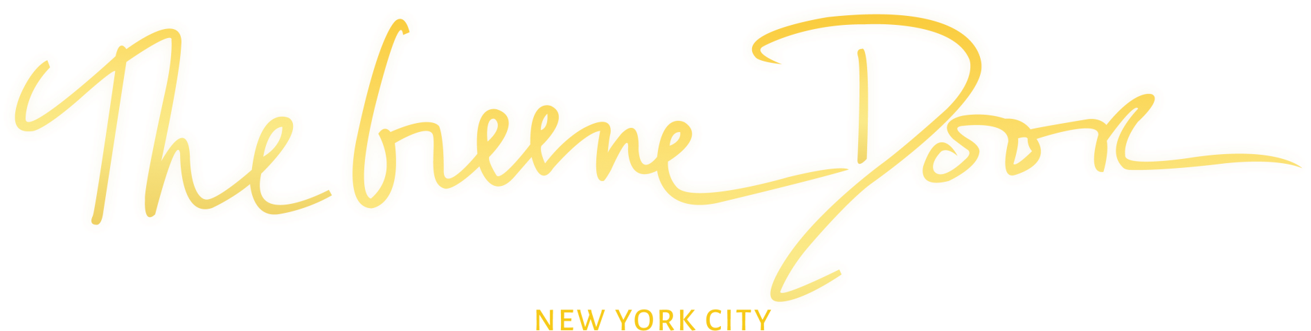 The Greene Door - Calligraphy Clipart (1920x499), Png Download