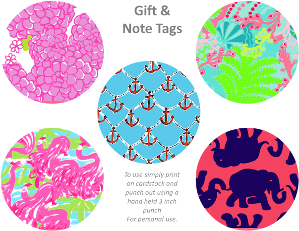 Lilly Pulitzer, Free Printable, Lilly Pulitzer Printable - Circle Clipart (750x479), Png Download