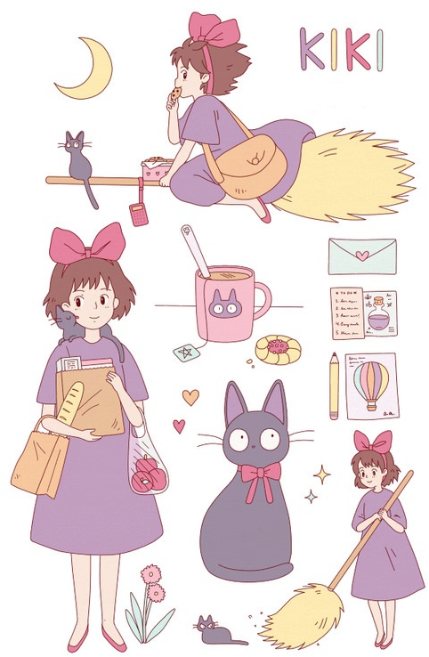 My First Childhood Movie - Kiki's Delivery Service Reference Clipart (500x750), Png Download