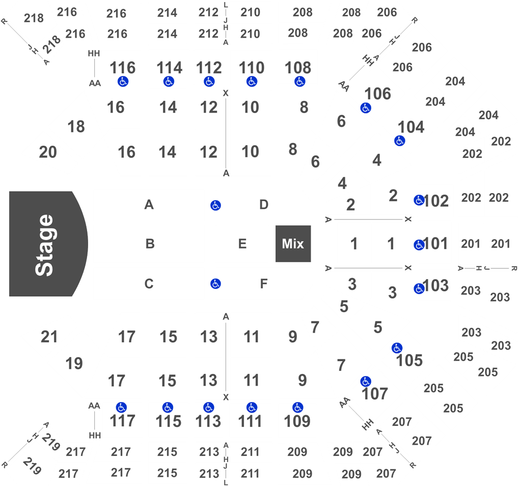 Mgm Grand Garden Arena Section 203 Row F Clipart (1050x980), Png Download