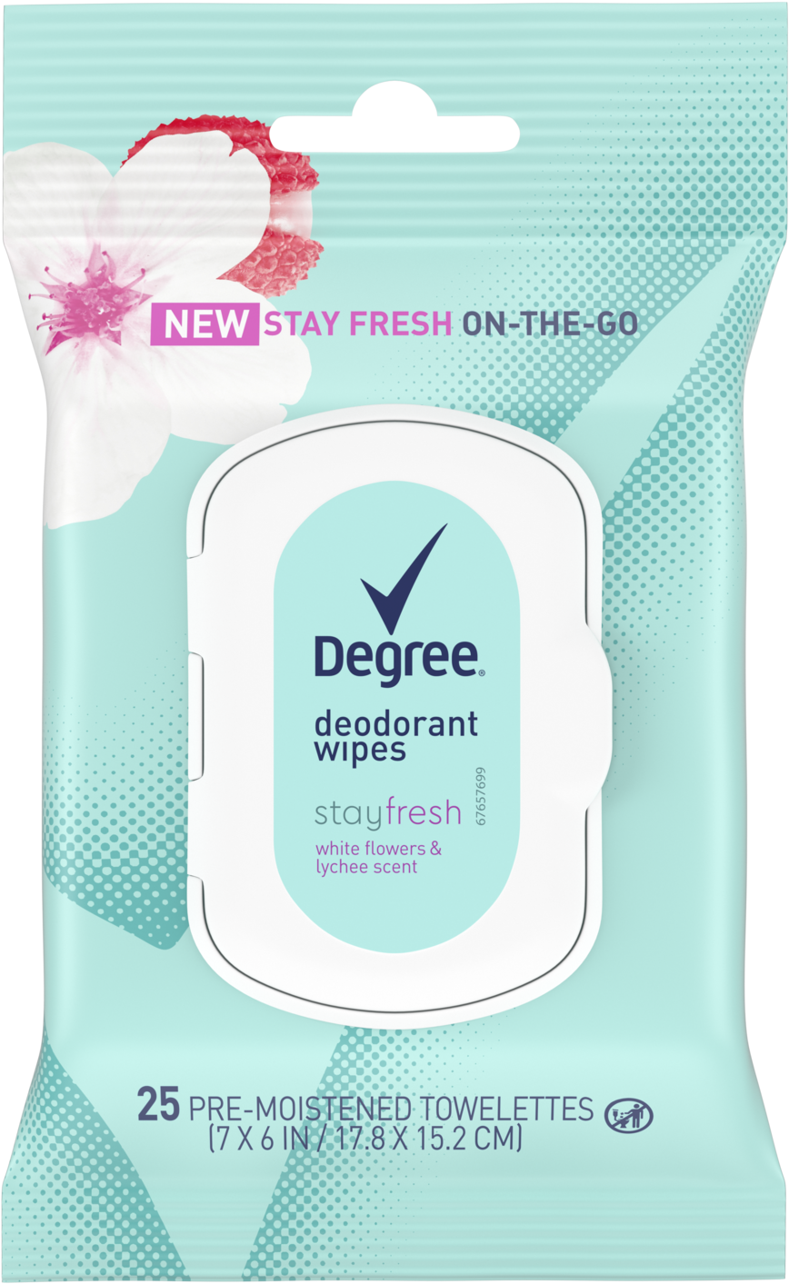 Degree Women Stay Fresh White Citrus & Bergamot Deodorant - Degree Deodorant Wipes Clipart (1500x1500), Png Download