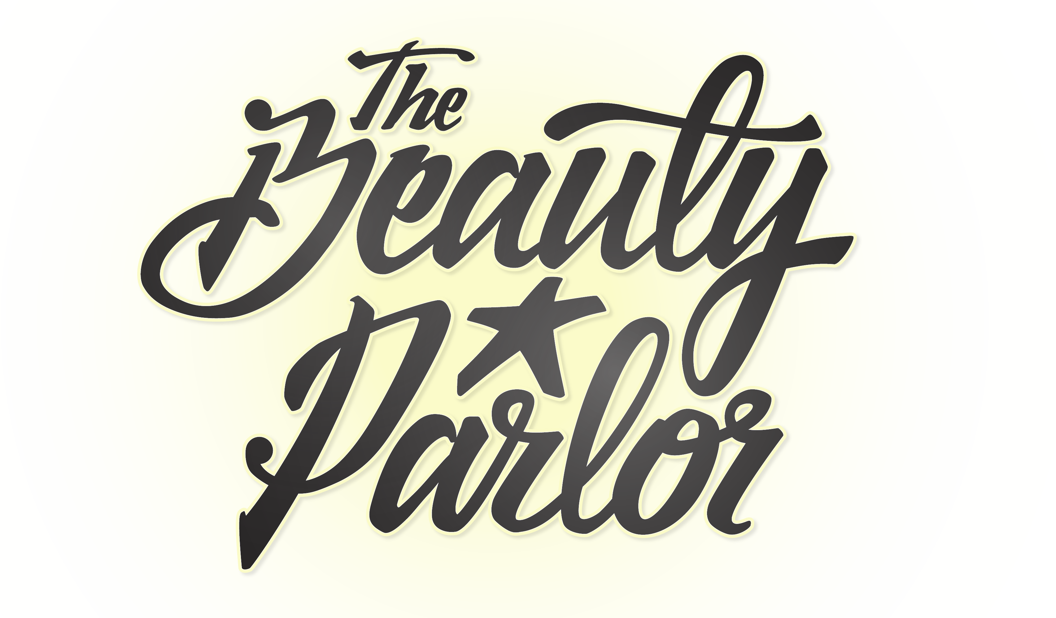 The Beauty Parlor - Calligraphy Clipart (3410x1997), Png Download
