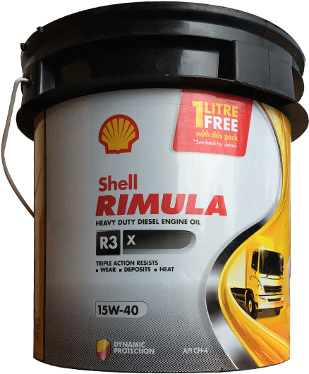 Shell Rimula R3 X 15w40 Ch4 - Shell Rimula R3 X 15w 40 Clipart (600x600), Png Download