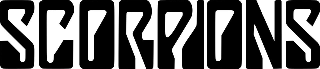 Scorpions Band Logo - Scorpions Band Logo Png Clipart (1280x279), Png Download