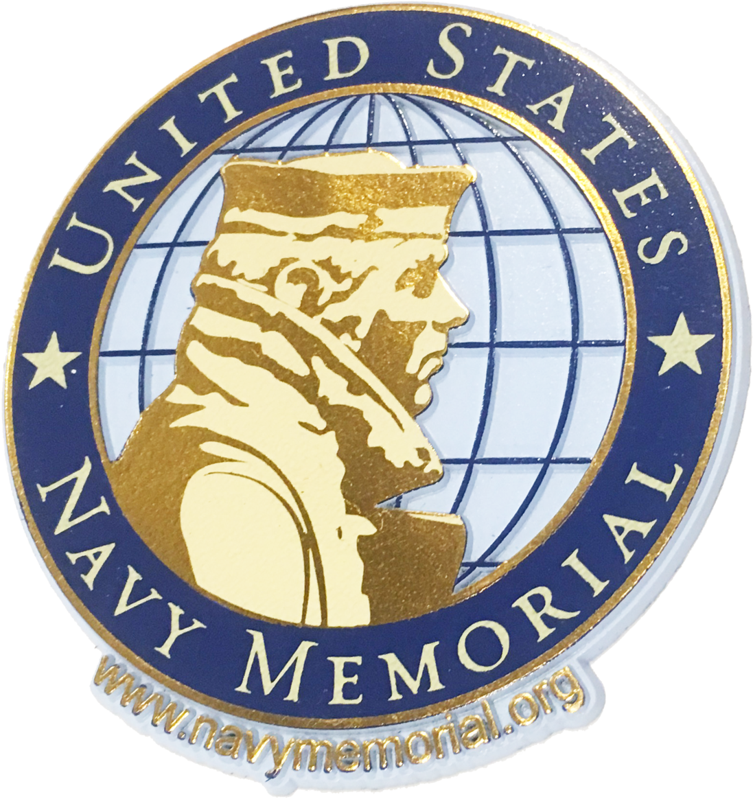 United States Navy Memorial Official Logo Magnet The - Emblem Clipart (1132x1200), Png Download