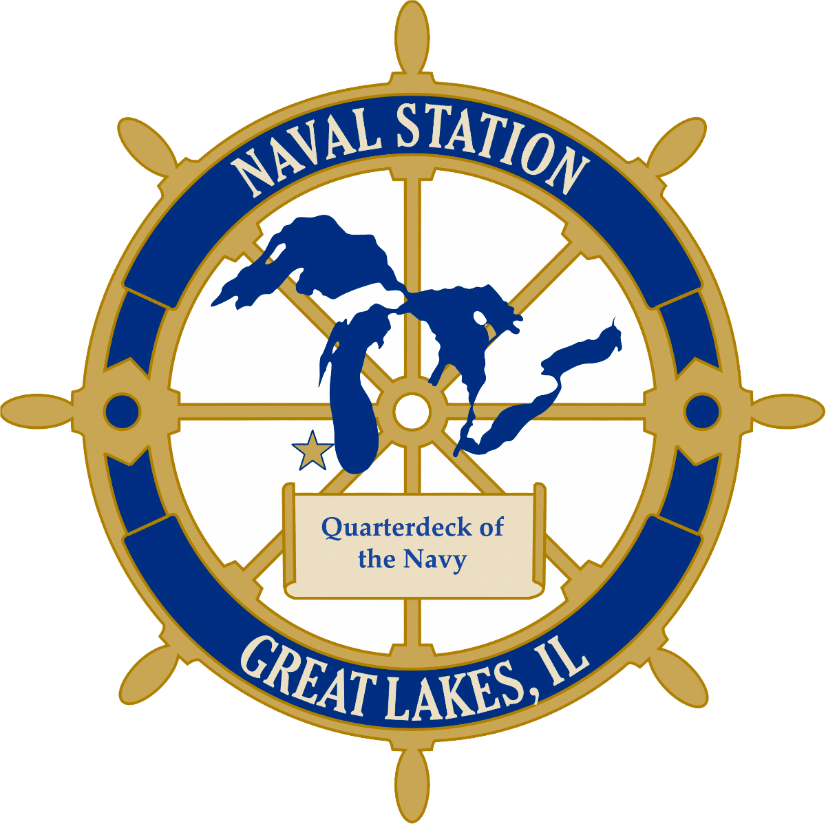 Naval Station Great Lakes Logo Clipart (1200x1197), Png Download