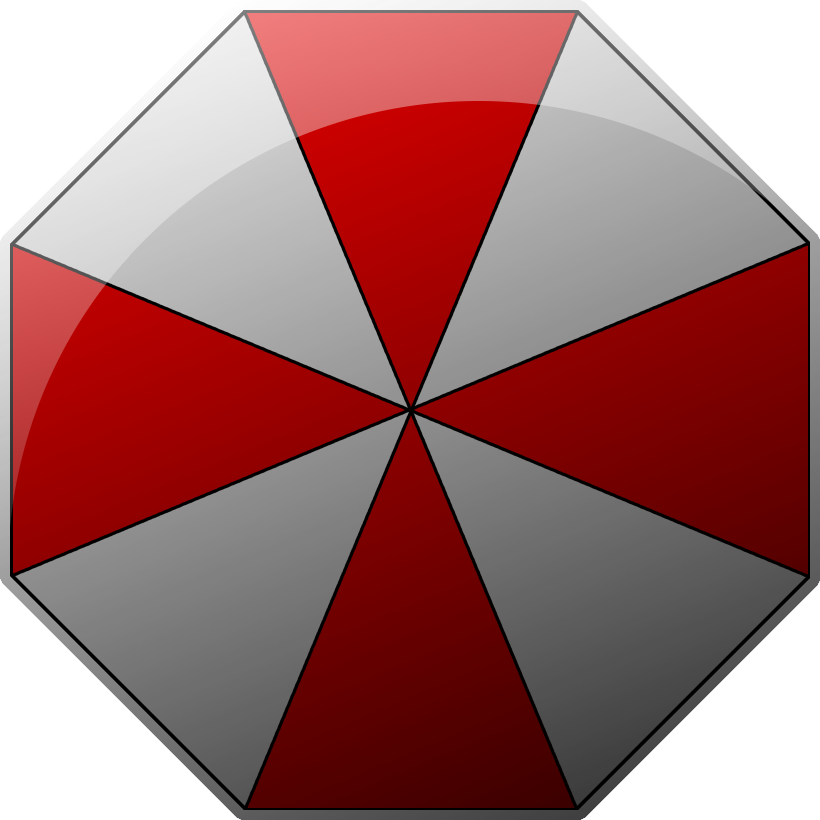 Umbrella Corporation, Umbrella Corps, Umbrella, Triangle - Umbrella Corporation Umbrella Png Clipart (820x820), Png Download