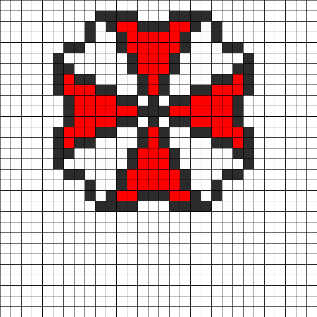 Umbrella Corp Perler Bead Pattern / Bead Sprite - Umbrella Corporation Perler Beads Clipart (630x630), Png Download