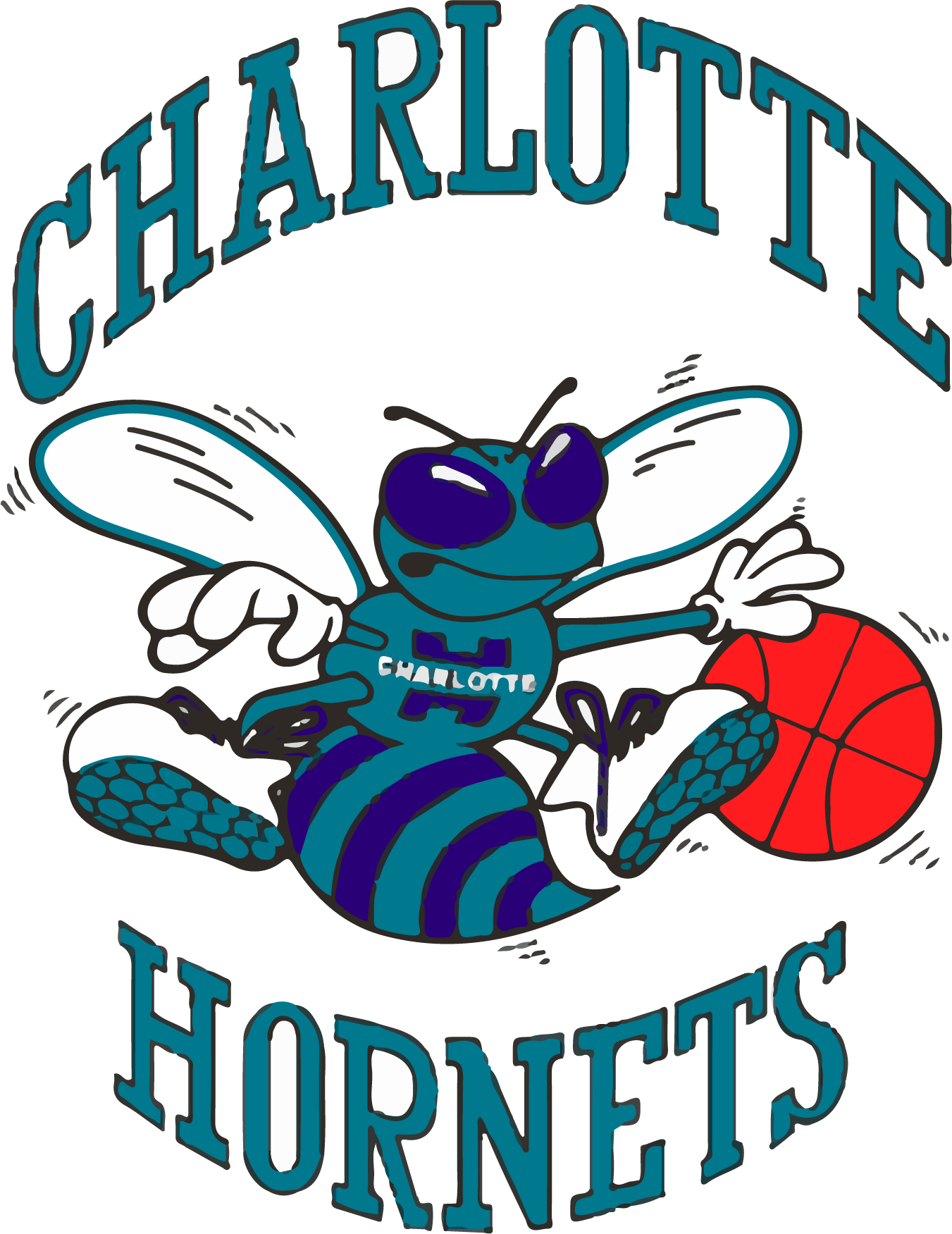Known As Charlotte Hornets - Charlotte Hornets Clipart (1351x1751), Png Download