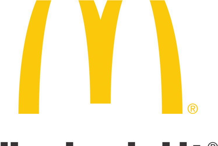 Logo White Brand Symbol Mcdonalds Free Download Image - Colorfulness Clipart (1100x500), Png Download