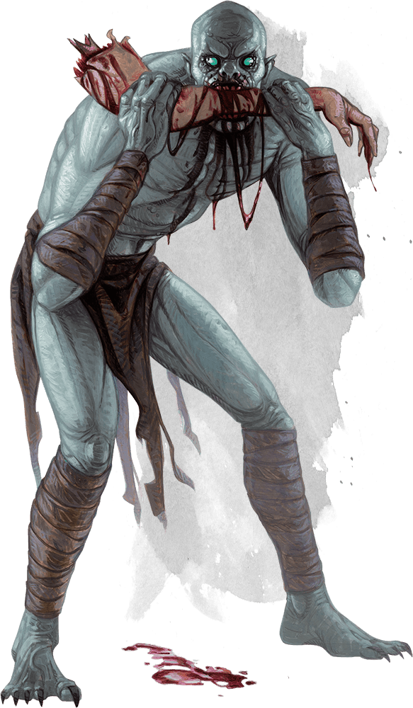 Ghoul - Ghoul Dnd Art Clipart (583x1000), Png Download