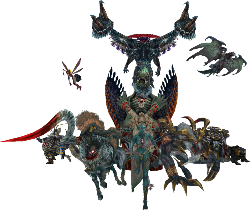 After Lady Yuna And Her Guardians Branded As Traitor - Final Fantasy X Dark Aeons Clipart (1000x734), Png Download