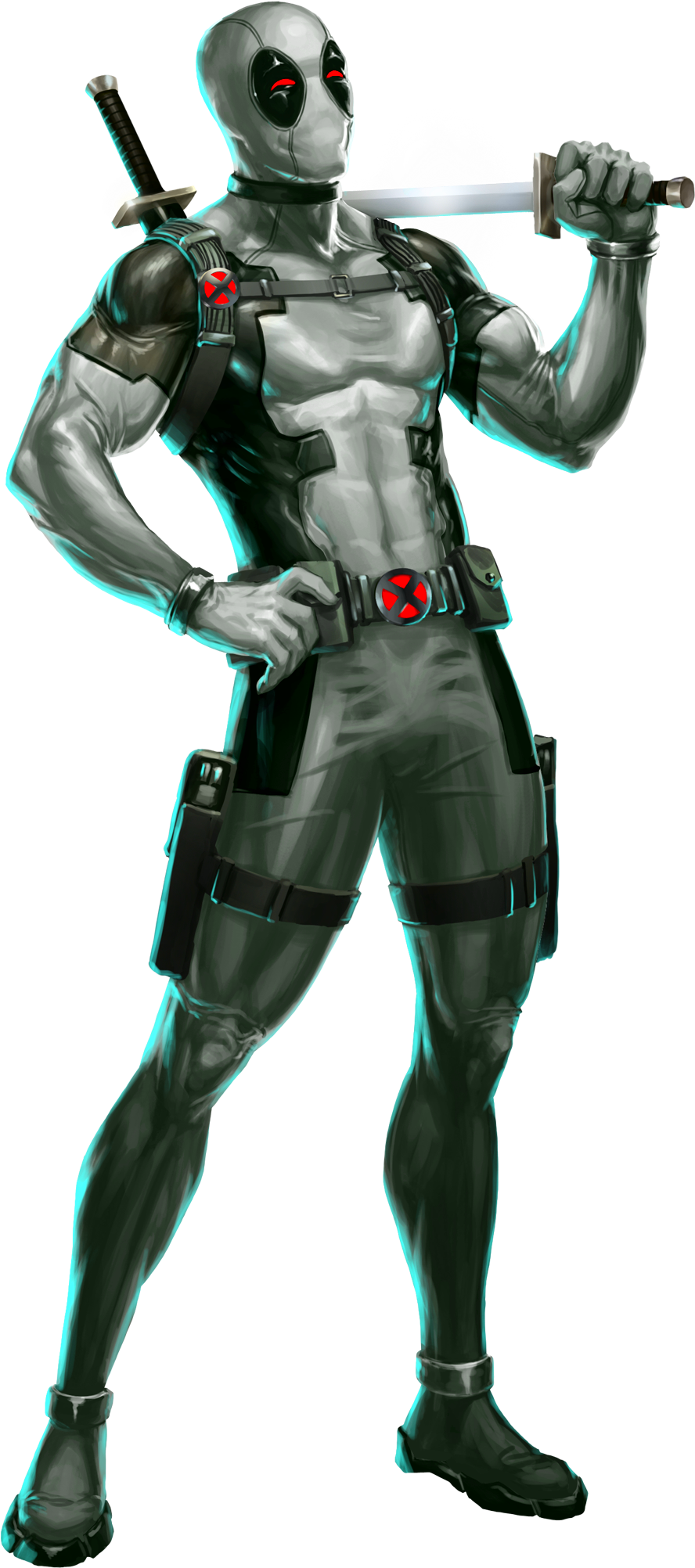 Download Wolverine Clipart Deadpool - X Force Deadpool Suit - Png