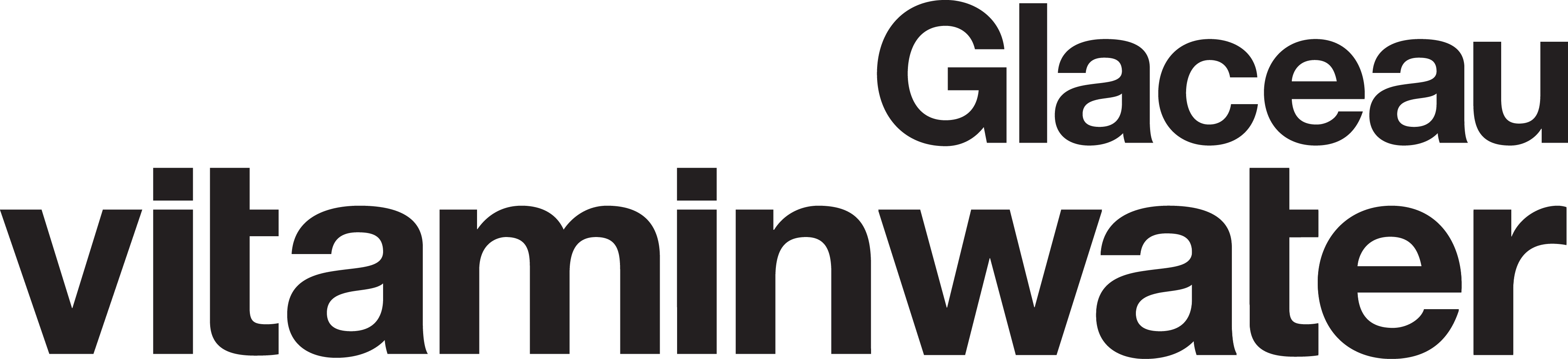 Glaceau Vitamin Water Logo Clipart (3872x886), Png Download