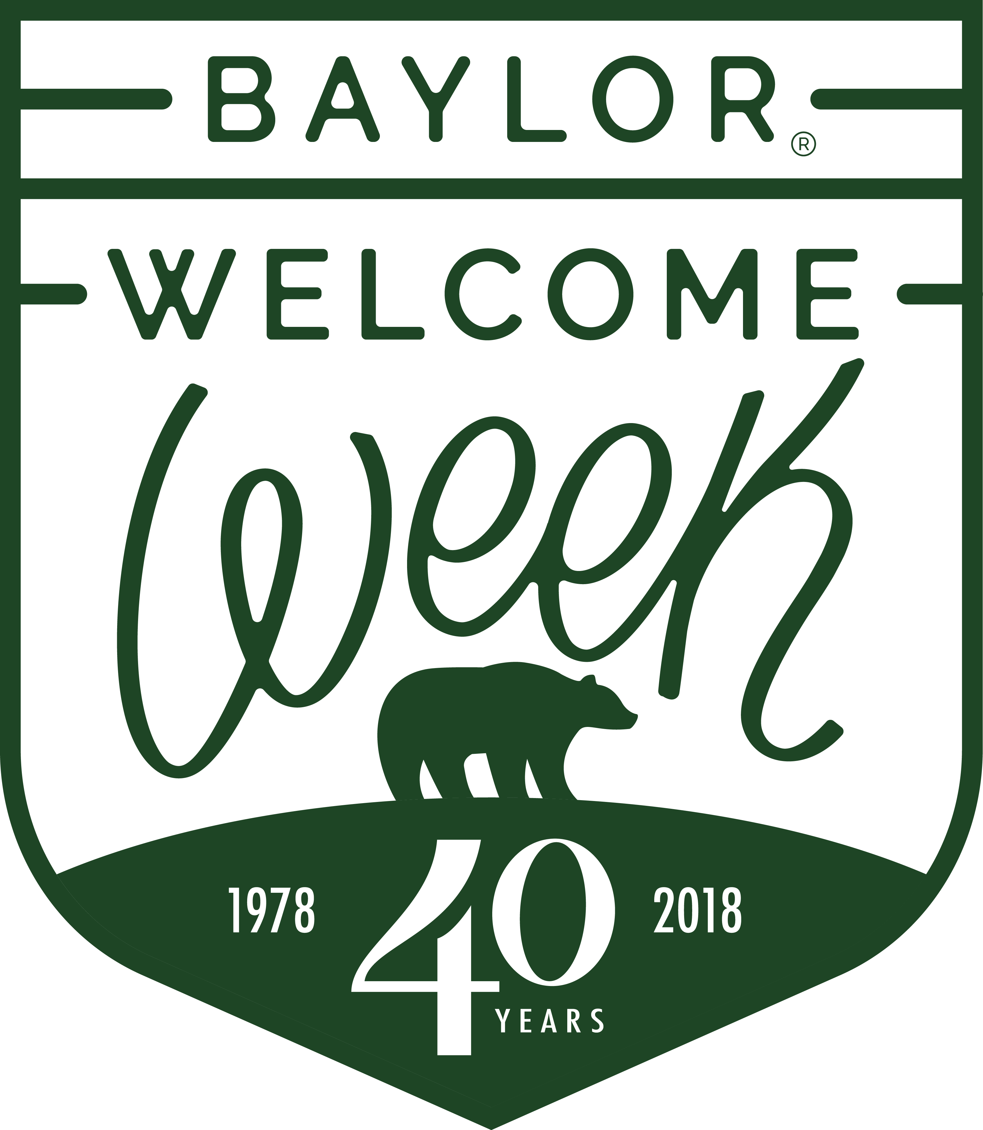 Description - Baylor Welcome Week 2018 Clipart (3289x3782), Png Download