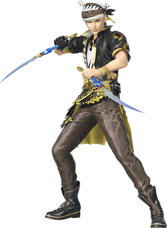 Making Your Favorite Characters Bald - Dissidia Final Fantasy Locke Png Clipart (582x797), Png Download