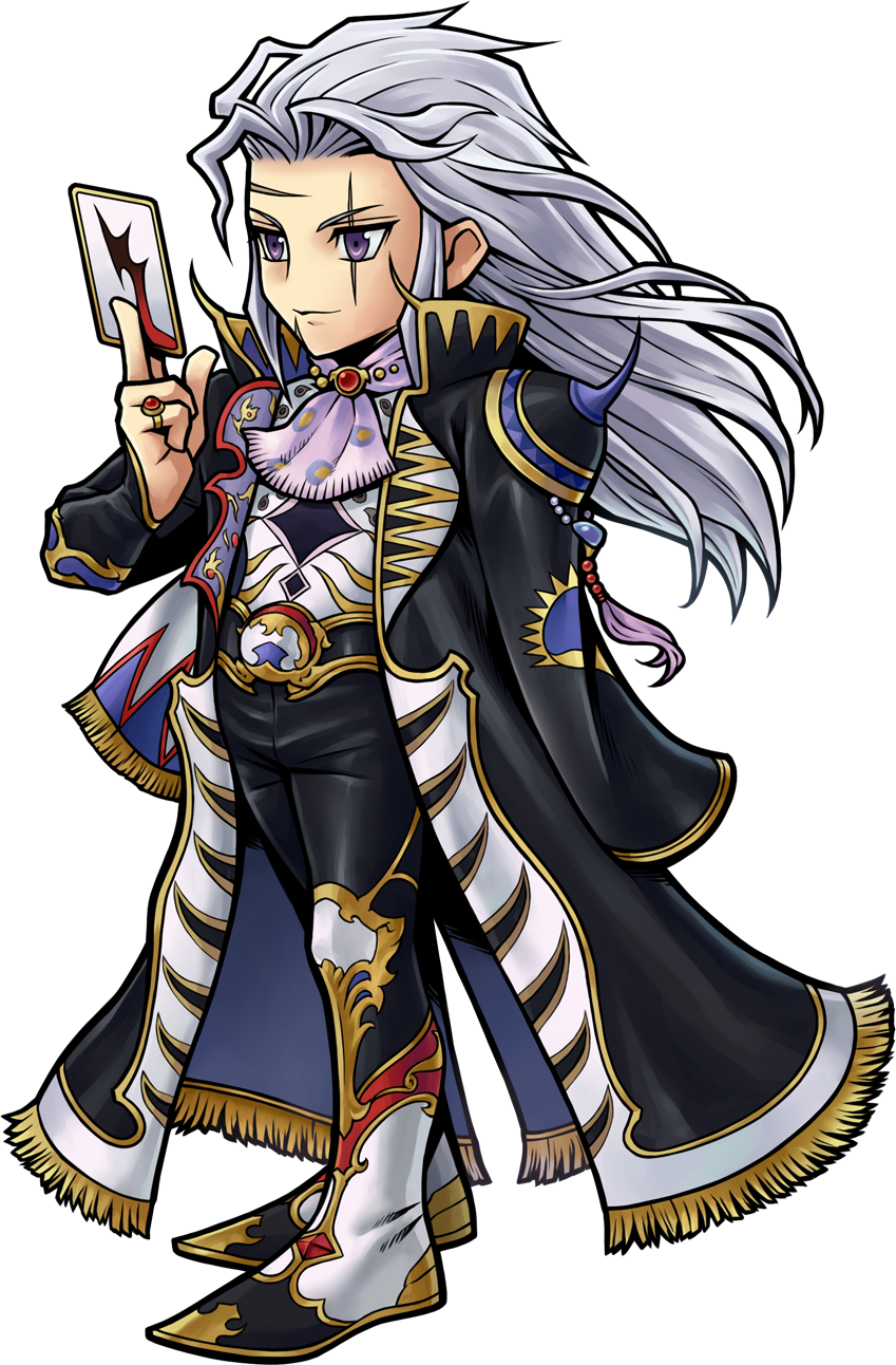 Dissidia Final Fantasy Opera Omnia - Dissidia Opera Omnia Setzer Clipart (849x1292), Png Download