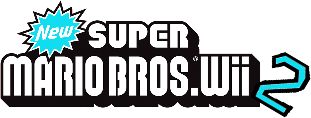 New Super Mario Bros Wii - New Super Mario Bros Wii Logo Clipart (1075x410), Png Download