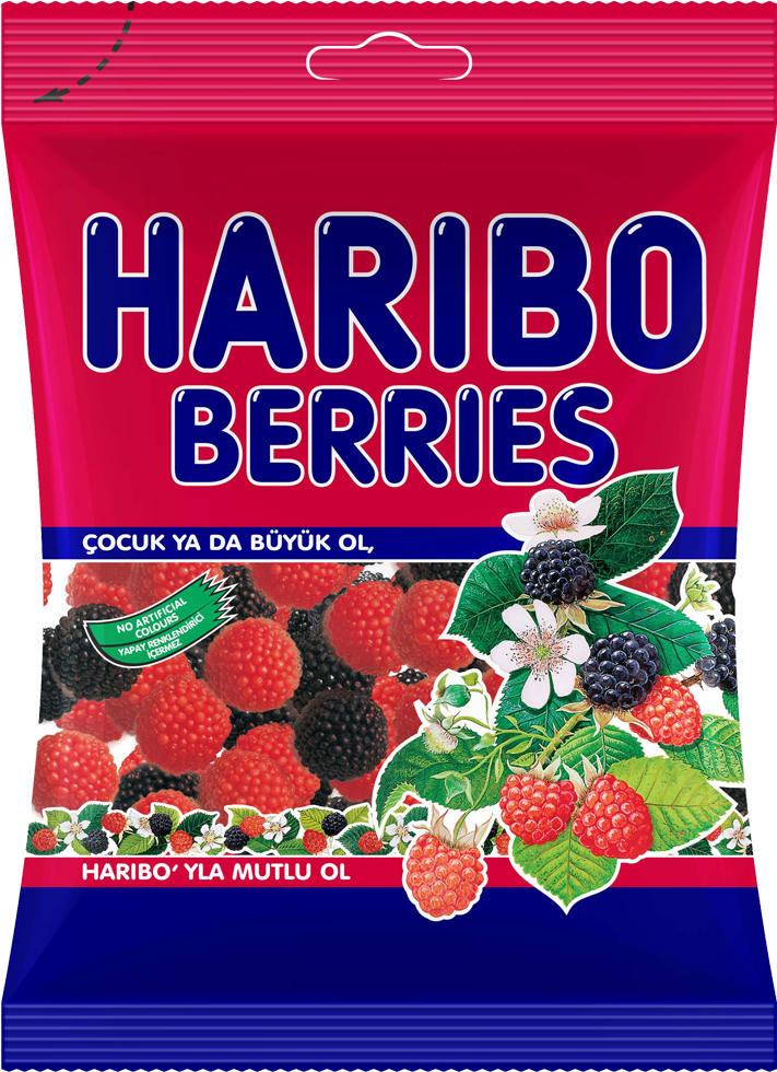 8 - Haribo Berries Halal Clipart (800x1000), Png Download