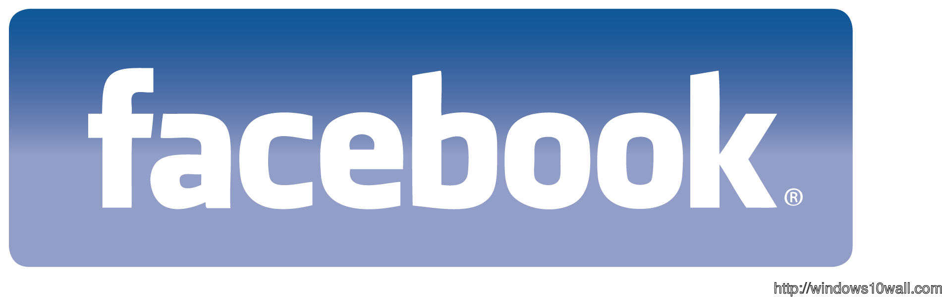 Facebook Logo Background Wallpaper - Facebook Clipart (2038x718), Png Download