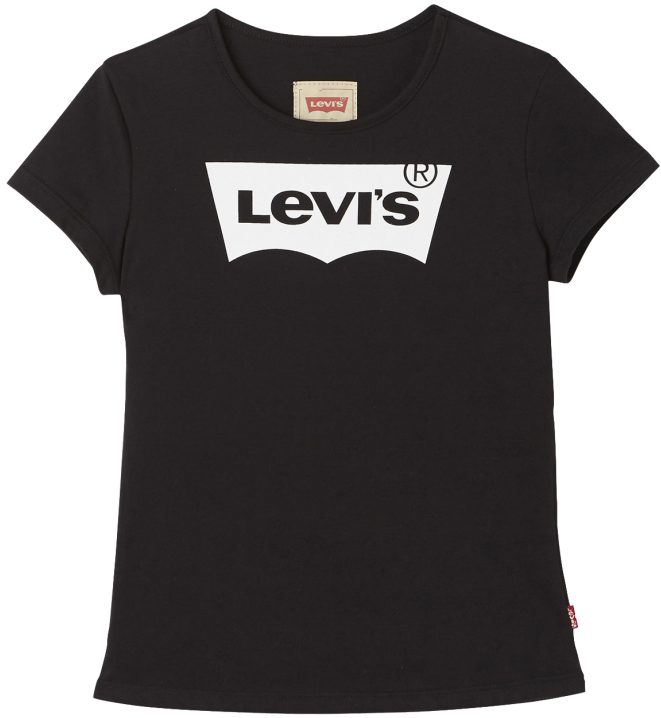 Levi's Kids Ss Tee Batwing Levi's Girl - Levis T Shirt Dame Sort Clipart (960x720), Png Download