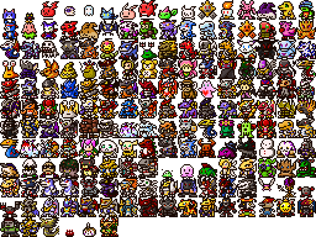Video Gamesthe Digimon Sprites Of Re - Digimon 8 Bit Sprites Clipart (1024x768), Png Download