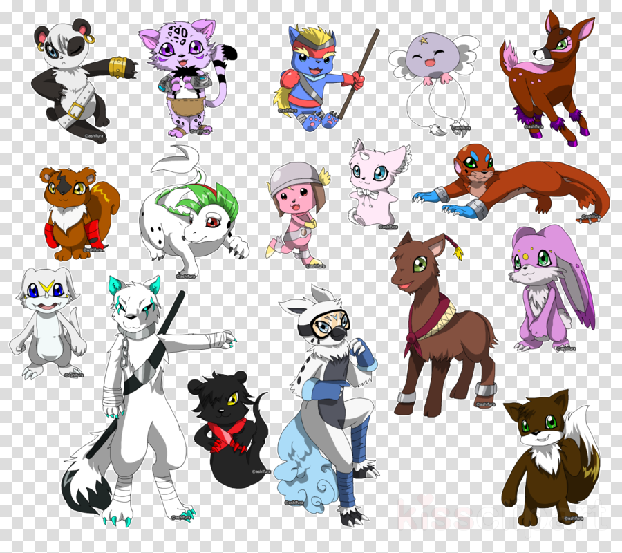 Digimon , Png Download - Cartoon Clipart (900x800), Png Download